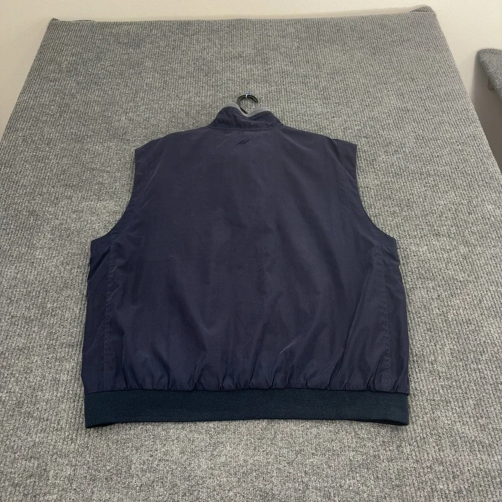 Oak Hill Country Club Glen Echo Vest Mens XL Navy Polyester Quarter Zip Golf
